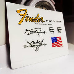 Fender Electric Guitar Head Logo Water Transfer Tearable Film UV Stickers - ST65 Jimmy