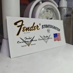Fender Electric Guitar Head Logo Water Transfer Tearable Film UV Stickers - ST70S