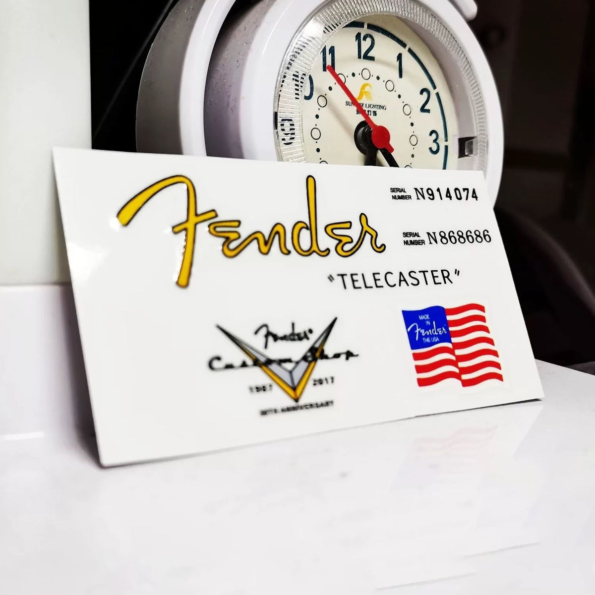 Fender Electric Guitar Head Logo Water Transfer Tearable Film UV Stickers - TL50G