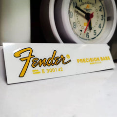 Fender electric guitar head logo water transfer printing removable film UV sticker - Bass