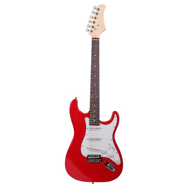 No logo Rosewood Fingerboard Electric Guitar with Shoulder Strap / Guitar Bag / Picks / Cord / Hex Wrench Re