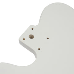DIY 6 String TL Style Electric Guitar Kits with Mahogany Body, Maple Neck and Accessories White