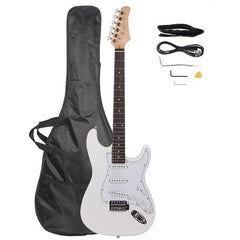 No logo Rosewood Fingerboard Electric Guitar White