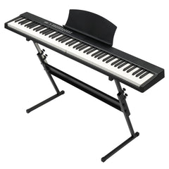 No logo 88 Key Magnetic Connection Piano Semi-Weighted Standard Digital Piano with Stand, MIDI Bluetooth, Handbag，Headphone，for Piano Lover Black color