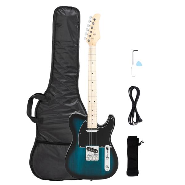 No logo Maple Fingerboard GTL Electric Guitar SS Pickup Blue