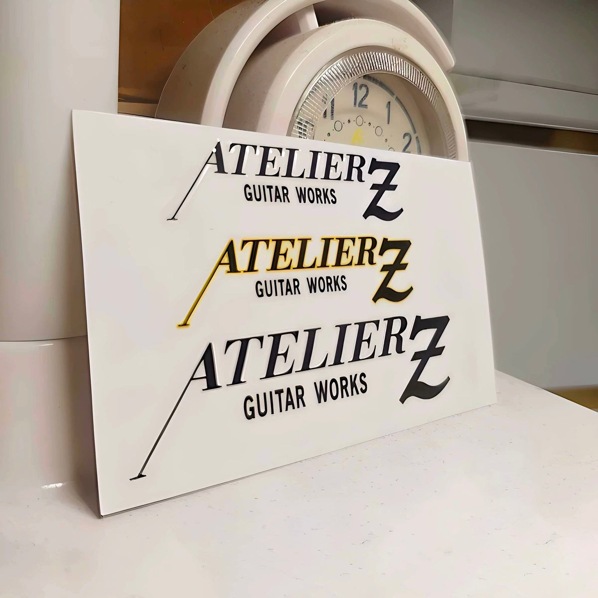 AtelierZ Bass Neck Logo UV Sticker, Tear Off Film To Leave Words